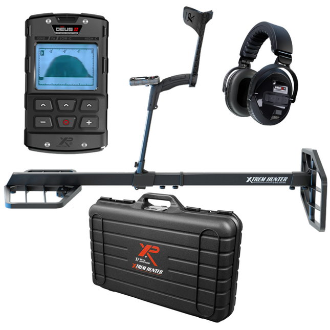 XP XTREM Hunter XTR-115 RC WSA II XL Metalldetektor Tiefenortungssystem, bis zu 5 Meter tiefe (XTR-115RCWSA2XLGE)